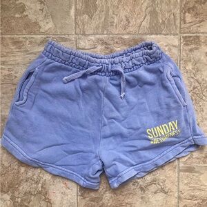 Zara Athletic Light Blue Shorts